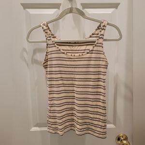 LOFT sleeveless striped tank top size S